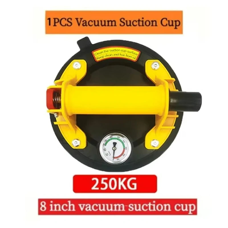 8 Inch 250KG Air Pump Vacuum Suction Cups Powerful Heavy-Duty Strong Hand Pump Sucker Lifted Magnets Handling Tools Peaceful Pleasures Health and Wellness 1pc 1