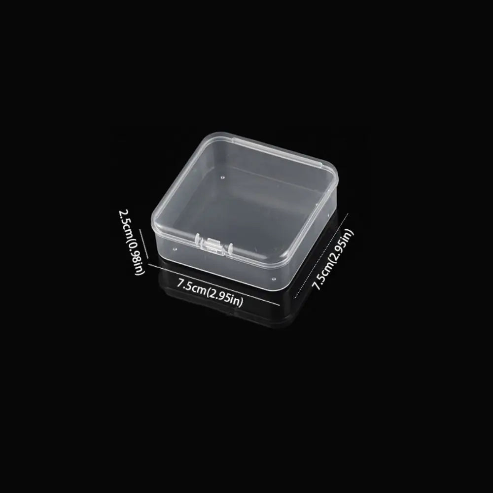 Transparent PP Square Jewelry Storage Box | Dustproof Organizer