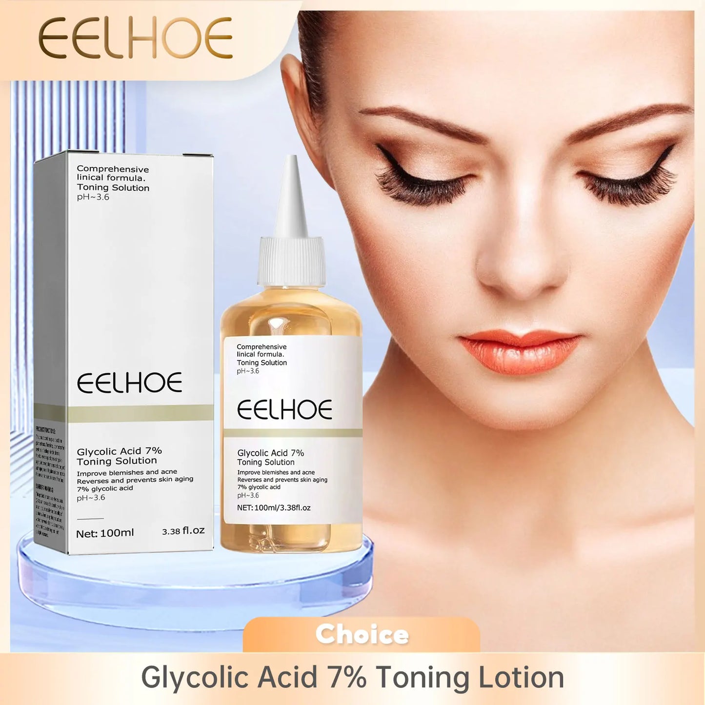 EELHOE Glycolic Acid 7% Toning Lotion – Brighten & Firm Skin