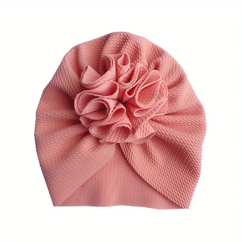 Baby Flower Turban Hats – Soft Head Wraps for Newborns 1–3Y