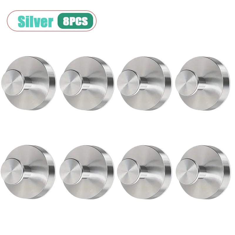 Stainless Steel Suction Cup Hooks | Waterproof Punch-Free Bathroom