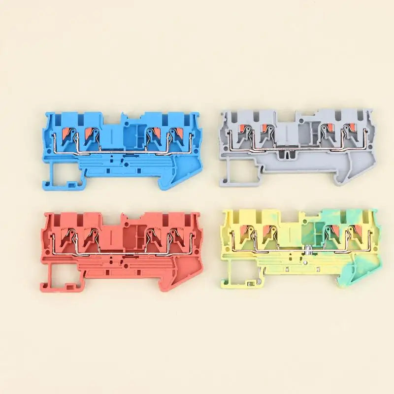 5-Pack PT2.5 QUATTRO Screwless Push-In Spring Terminal Block Terminal Block Connector Peaceful Pleasures Health and Wellness