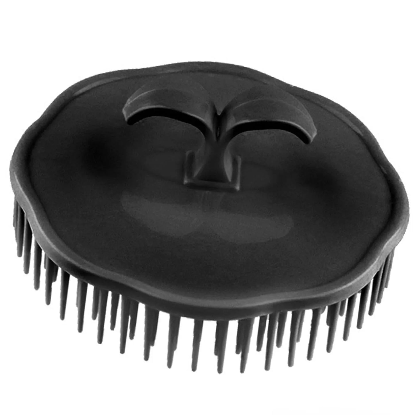 Silicone Shampoo Brush Head Scalp Massage Comb Hair Washing Comb Body Massage Brush Bath Shower Brush Salon Hairdressing Tool Peaceful Pleasures Health and Wellness black