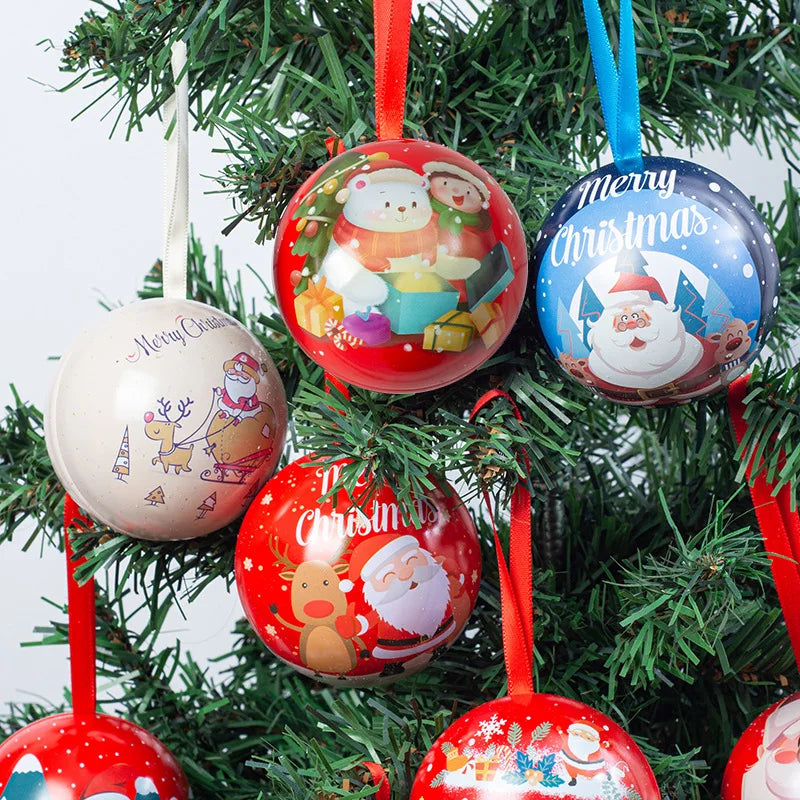 9 Christmas decoration hanging items: fairy ball, Christmas candy box, creative hanging item, iron ball, Christmas-themed hangin Peaceful Pleasures Health and Wellness