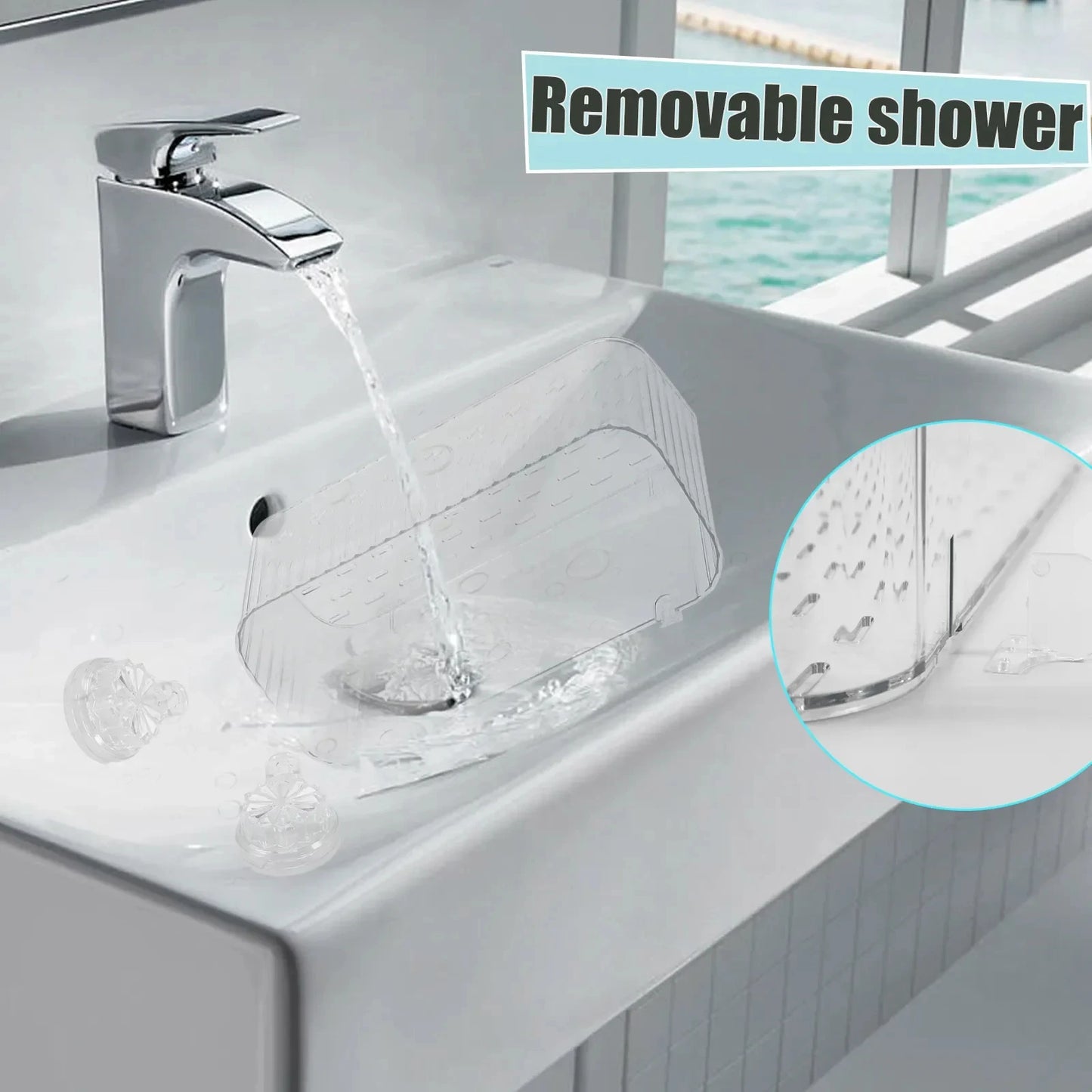 Suction Cup Shower Caddy Shelf – No Drill Wall Organizer