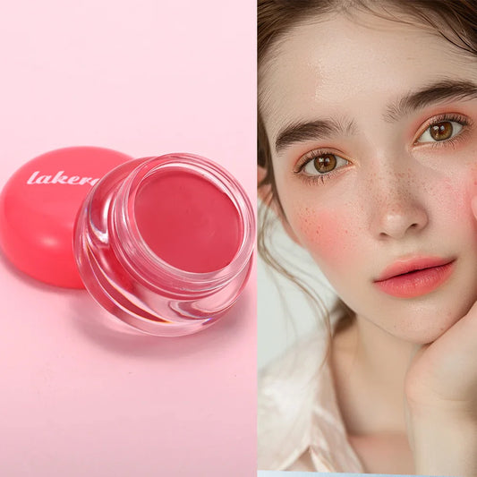 Lakerain Lip & Cheek Pudding Pot – Soft Matte Blush 6.5g Cream Blush Pot Oasis Select