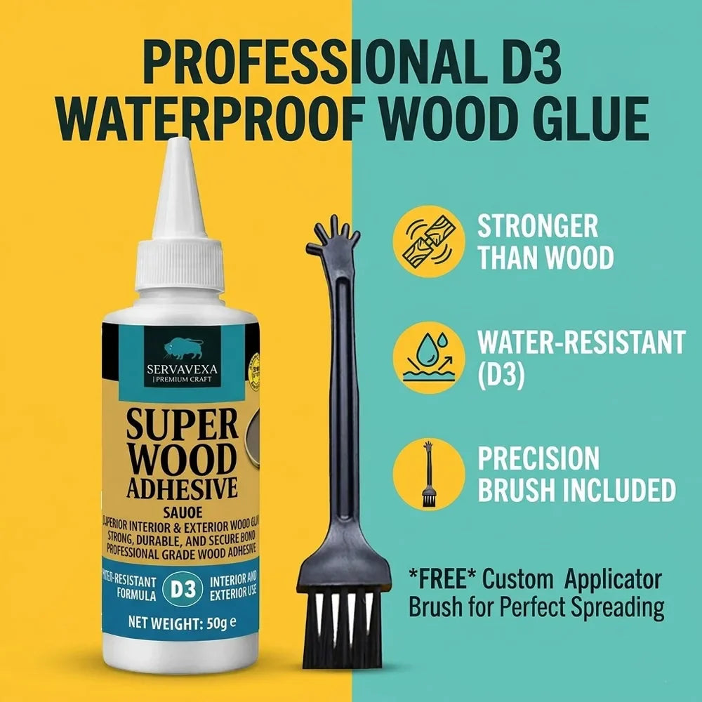 D3 Wood Glue 50g – Water-Resistant Carpentry Adhesive