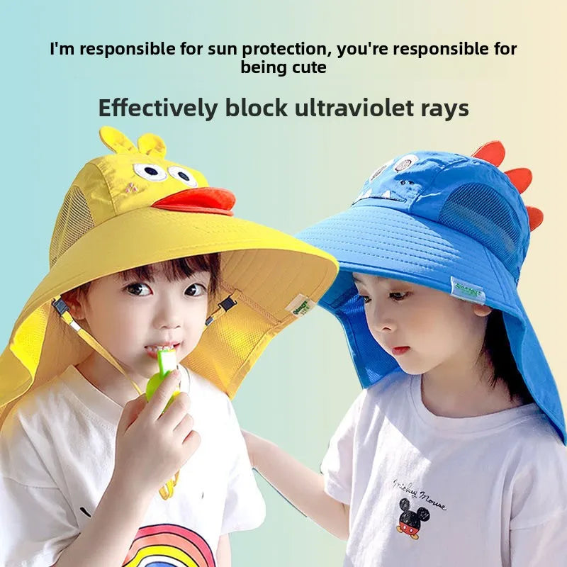 Kids Wide Brim UV Sun Hat | Boys & Girls Bucket Cap