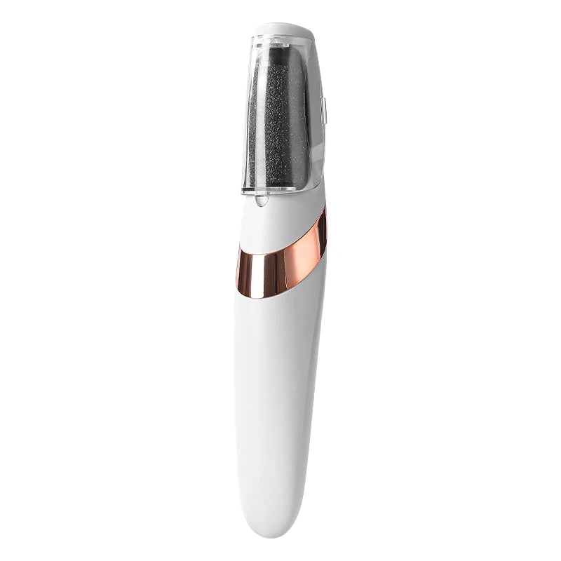 HOMEFISH Electric Foot Grinder Automatic Foot Callus Rubbing Pedicure Dead Skin Callus Remover for Foot Rechargeable Foot Beauty Peaceful Pleasures Health and Wellness white