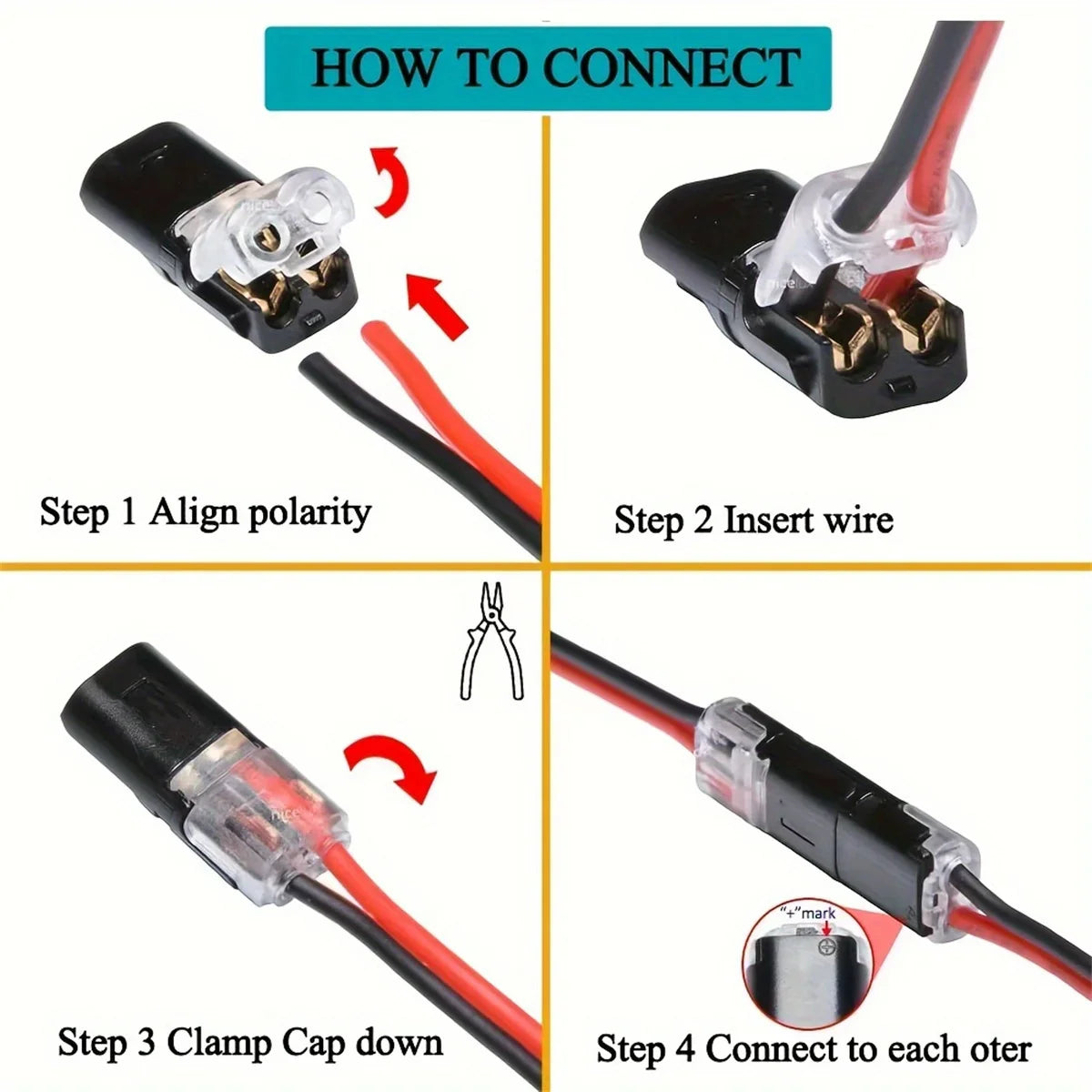 No-Strip Automotive Wire Connector | Quick Detachable Terminal