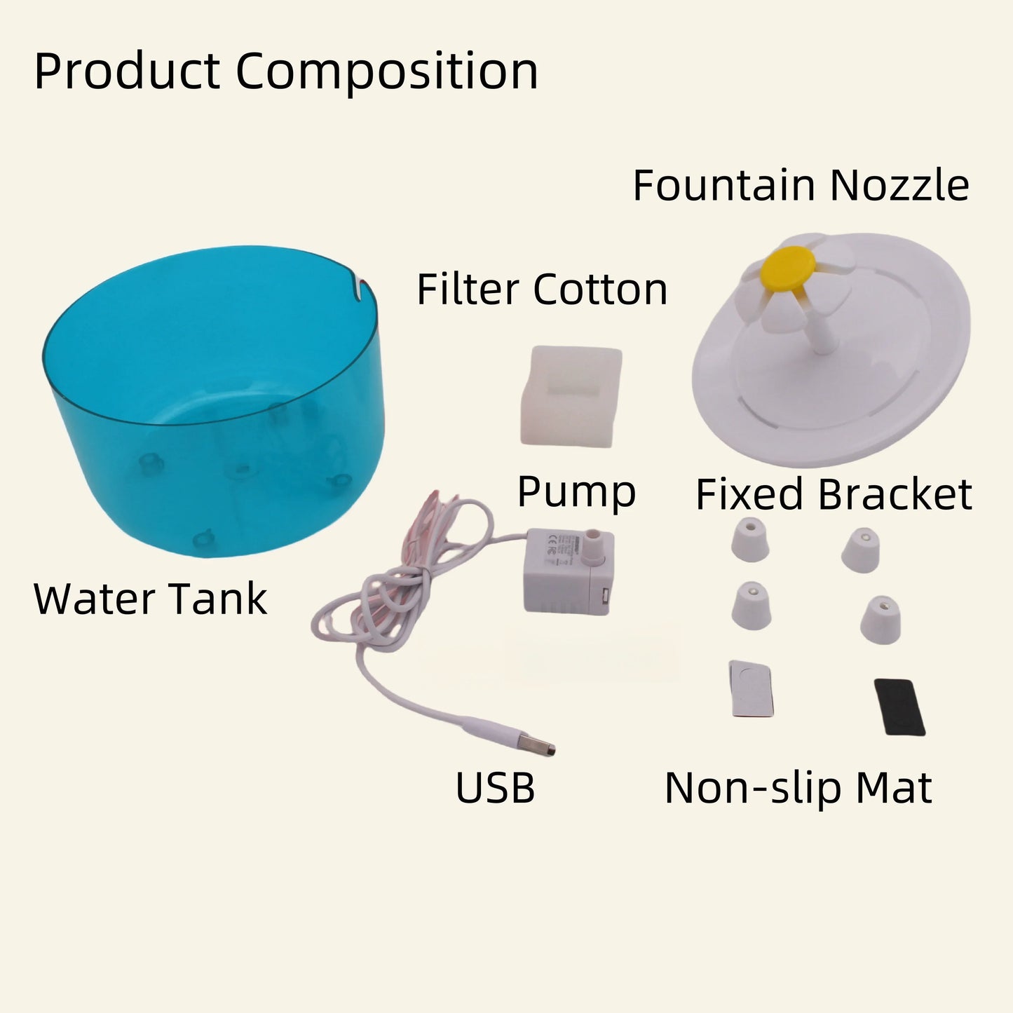 1200mL USB Auto Cat Water Fountain – Silent & Self-Filtering
