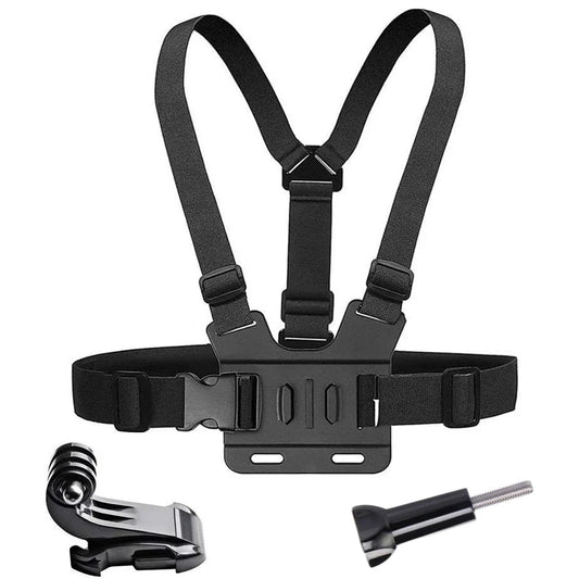 Chest Strap Mount for GoPro Hero 12–5, Insta360 & DJI OSMO Action Camera Mount Oasis Select Chest Strap Set