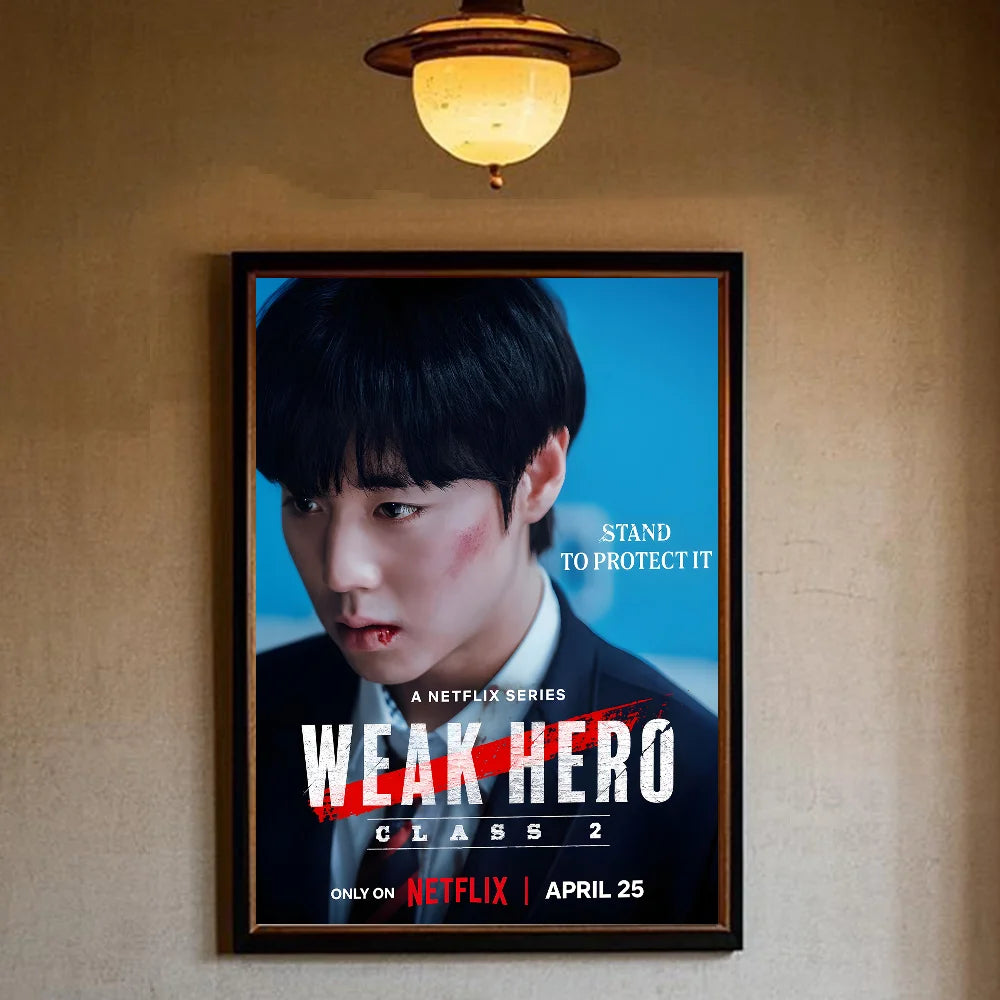 Korea W-Weak Hero Class 2 Poster HD art sticky wall waterproof home living room bedroom bar aesthetic decoration Peaceful Pleasures Health and Wellness z9 15X20cmNoframe