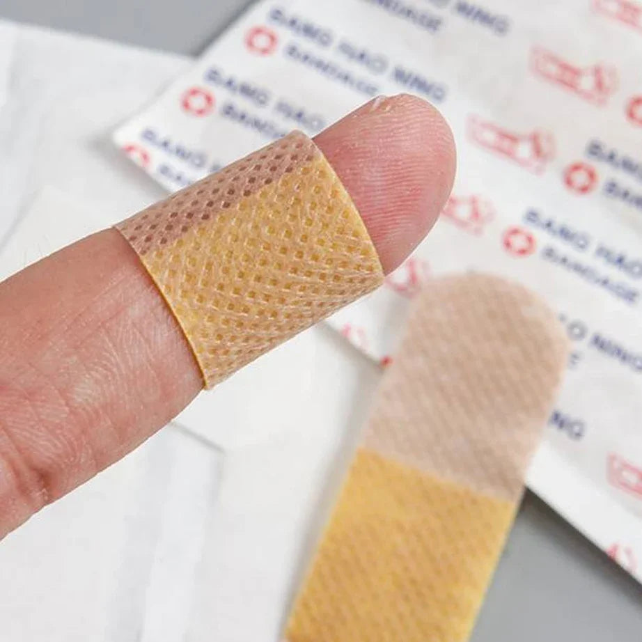 50/100Pcs Waterproof Breathable Cushion Adhesive Plaster Wound Hemostasis Sticker Band First Aid Medical Gauze Bandage band,aids Peaceful Pleasures Health and Wellness