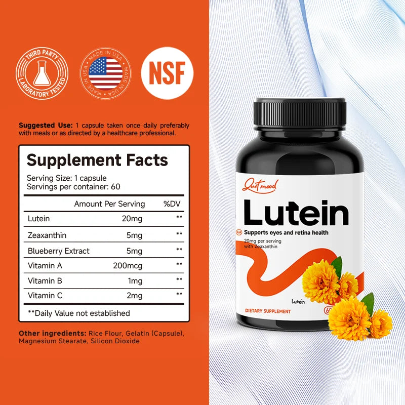 Eye Vitamins – Lutein & Zeaxanthin with Blueberry Extract Peaceful Pleasures Health and Wellness