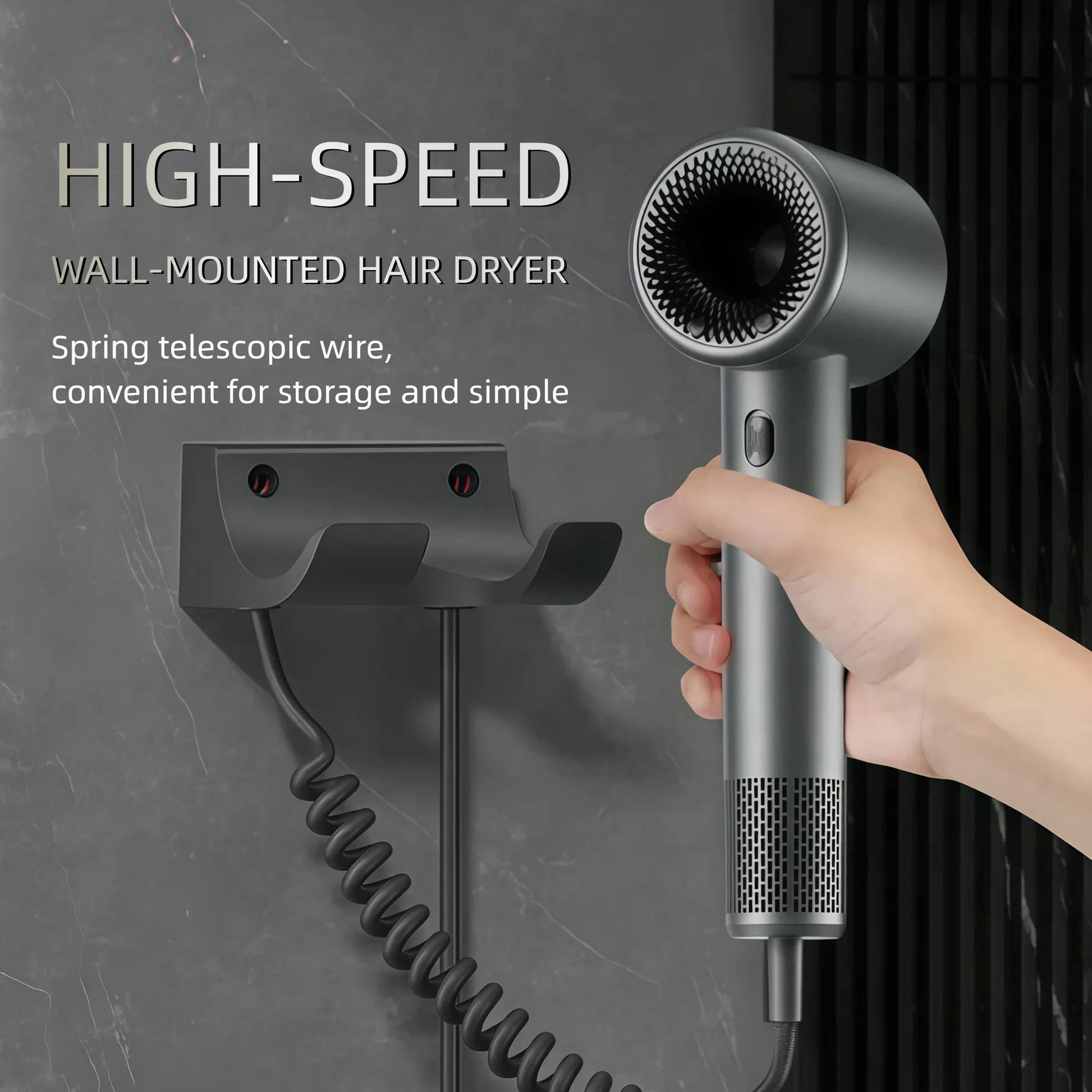 High-Speed Home Hair Dryer with Strong Airflow and Negative Ions Salon-Grade Blowouts Peaceful Pleasures Health and Wellness