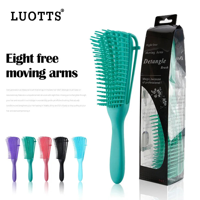 Octopus Wide Tooth Detangling Shampoo Comb | TPEE Hair Comb Hair Detangling Comb Peaceful Pleasures Health and Wellness