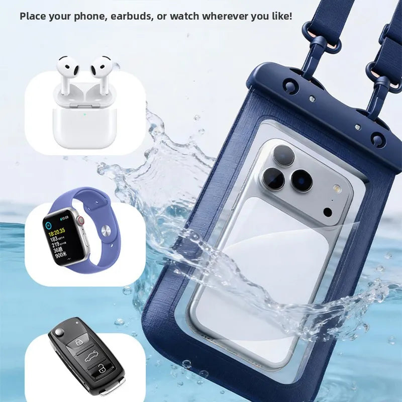 waterproof phone pouch for swimming bag phone diving phone case IPX8 waterproof bag phone case under water transparent pouch Peaceful Pleasures Health and Wellness