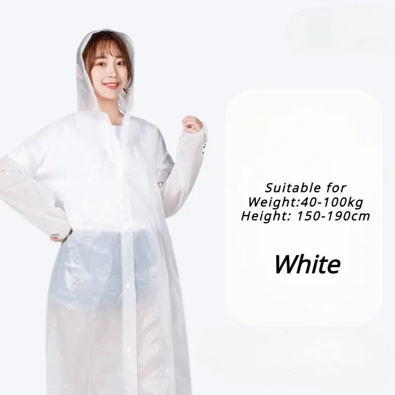 Waterproof Rain Poncho – Lightweight Reusable Adult Raincoat