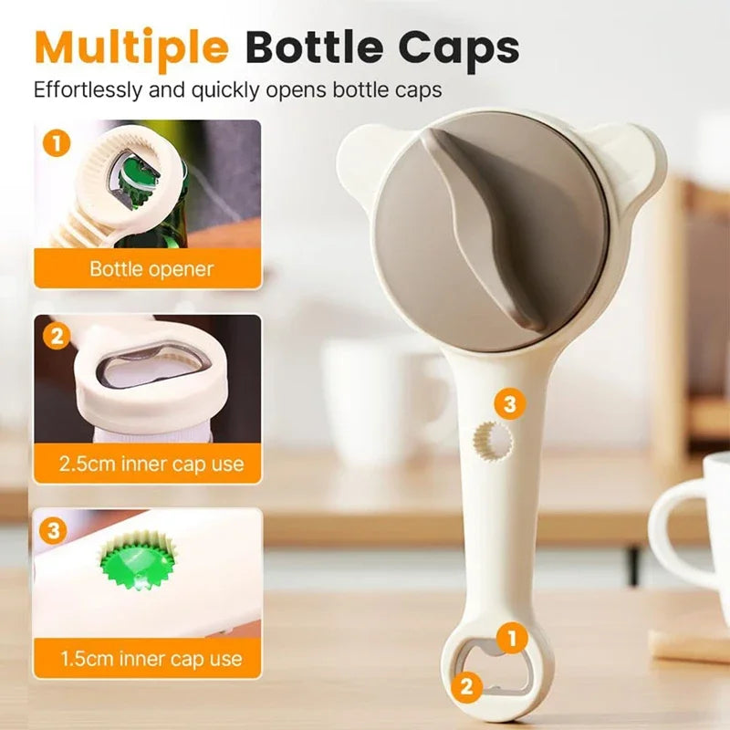 4-in-1 Adjustable Jar & Bottle Opener – Non-Slip Labor Saving