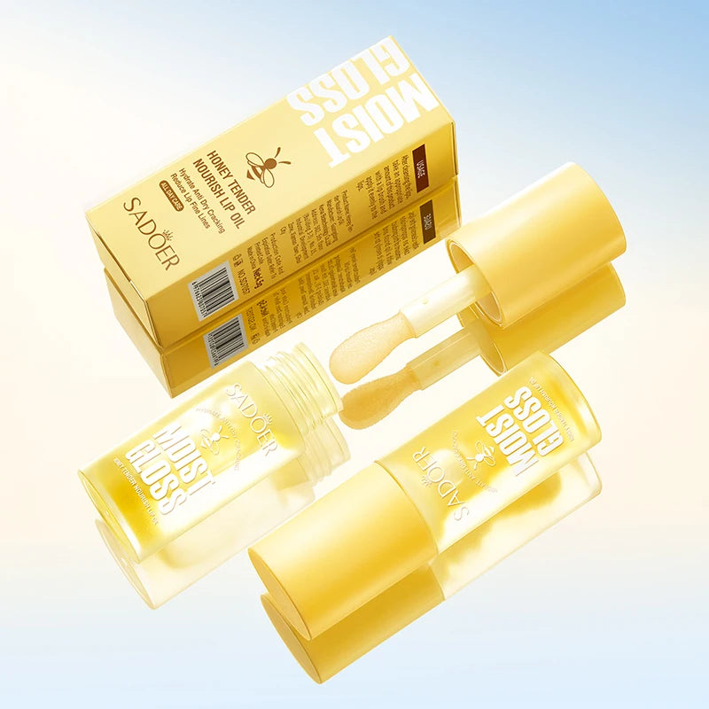 SADOER Fruit Crystal Jelly Lip Oil – Plumping Moisturizing Gloss
