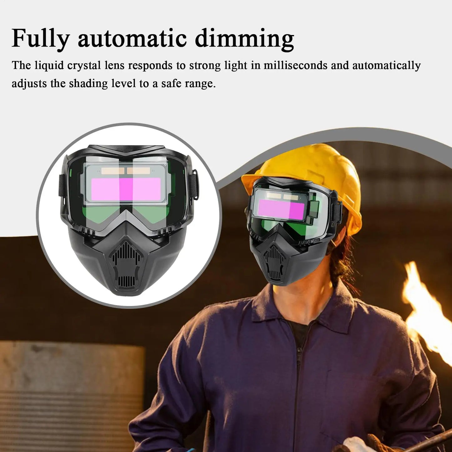 Auto Darkening Welding Helmet – Breathable & Adjustable