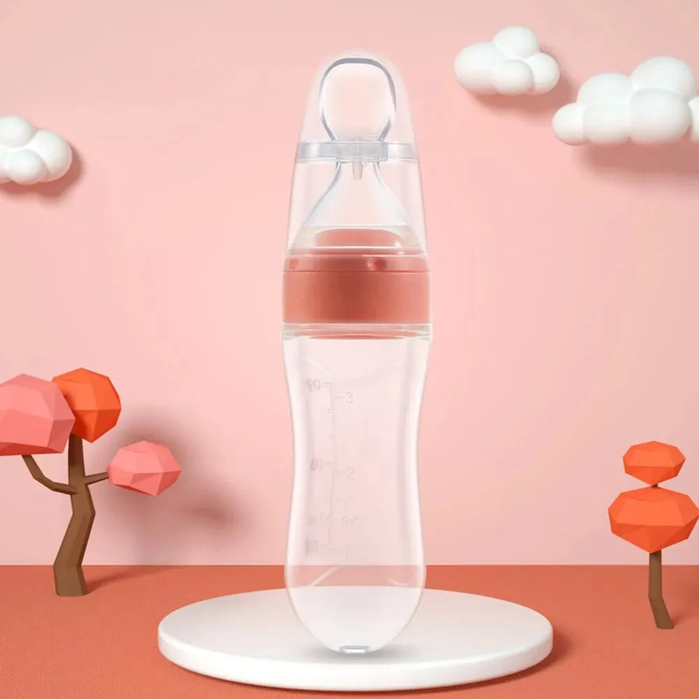90ML Baby Fruit Feeder Squeeze Spoon – BPA-Free Silicone