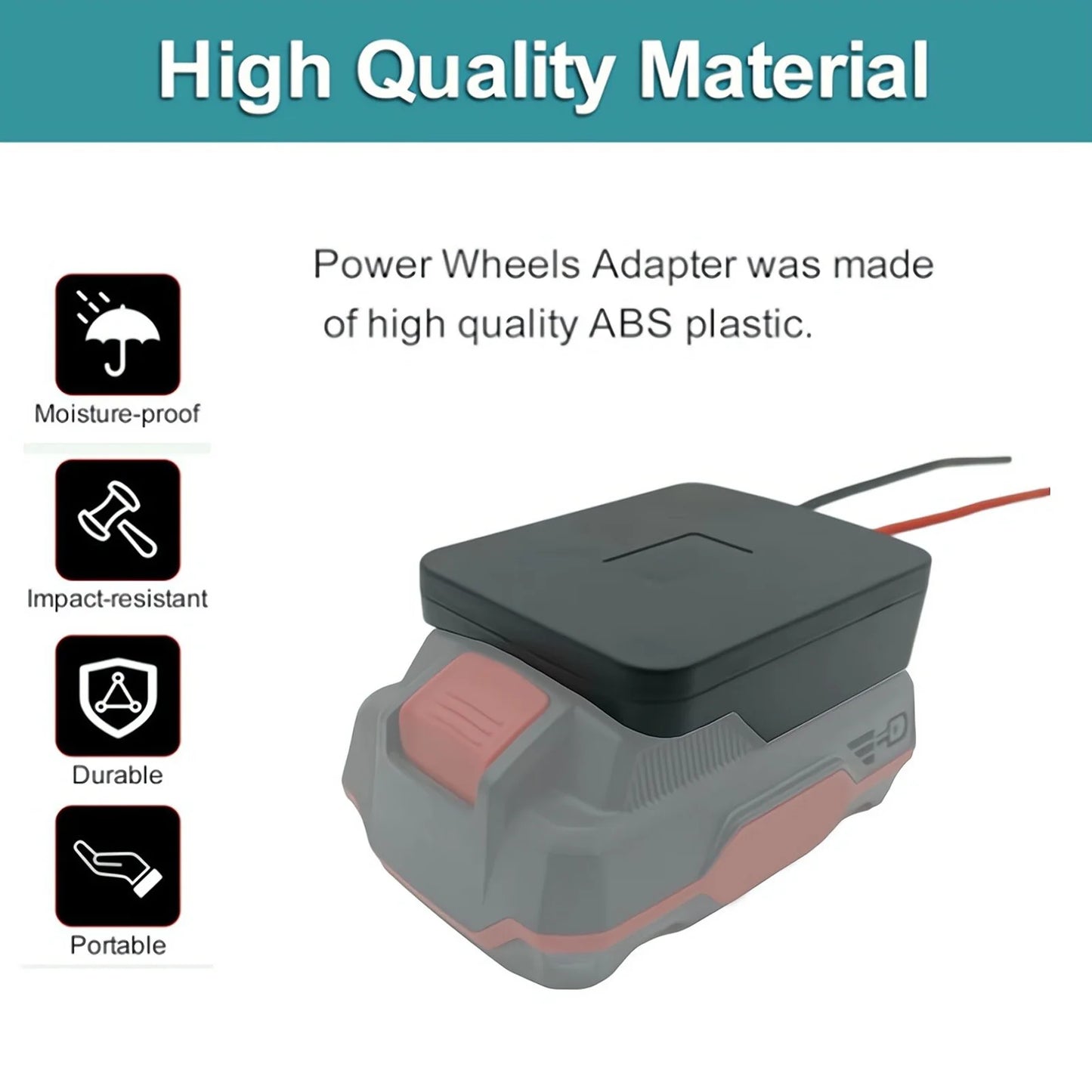 Power Tool Battery Converter Kit Good Compatibility Wide Application Power Tool Battery Adapter Easy Using ABS and PC for Home Peaceful Pleasures Health and Wellness