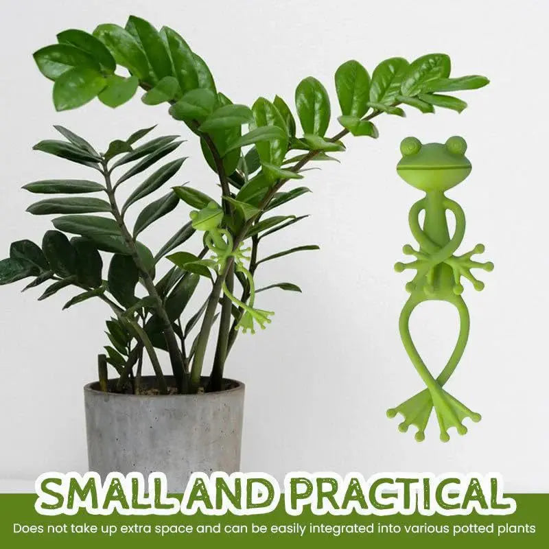 Frog Plant Support Clips – Decorative Plastic Plant Stand Plant Support Clip Peaceful Pleasures Health and Wellness