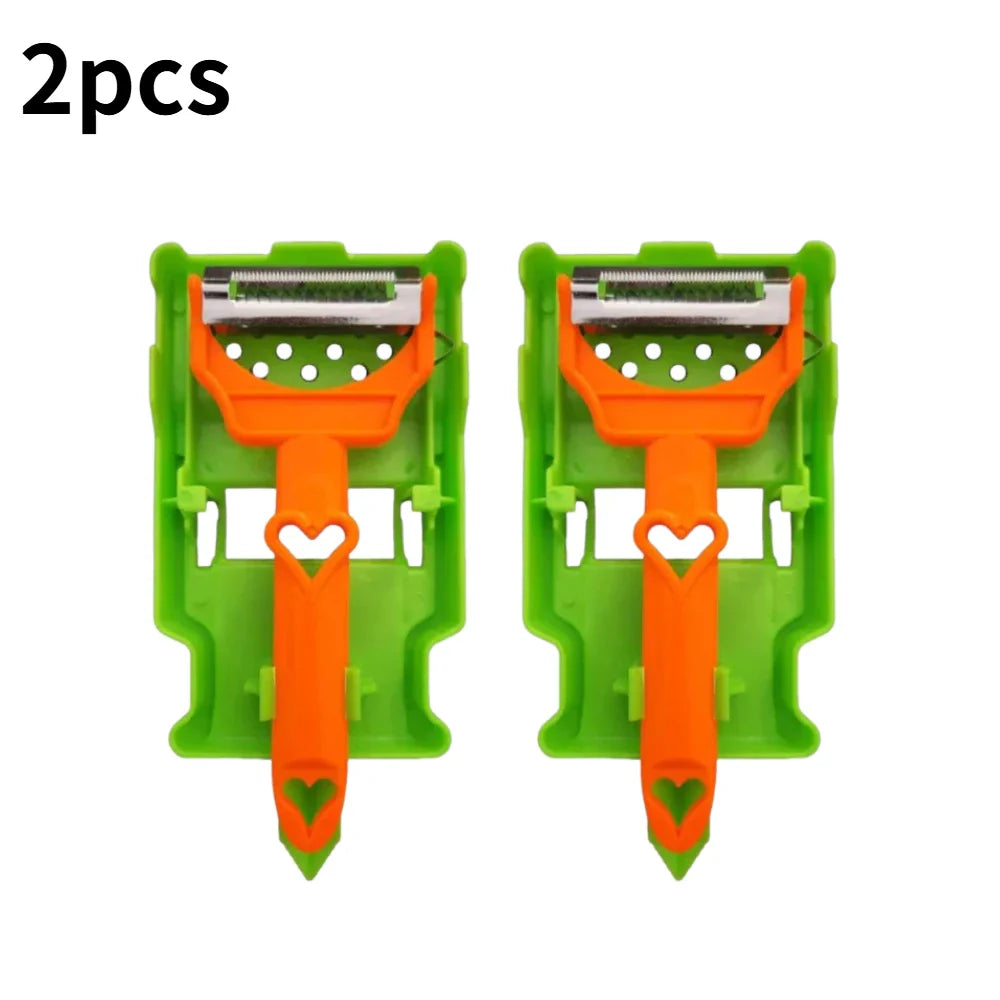 2-in-1 Stainless Steel Vegetable Peeler & Julienne Slicer