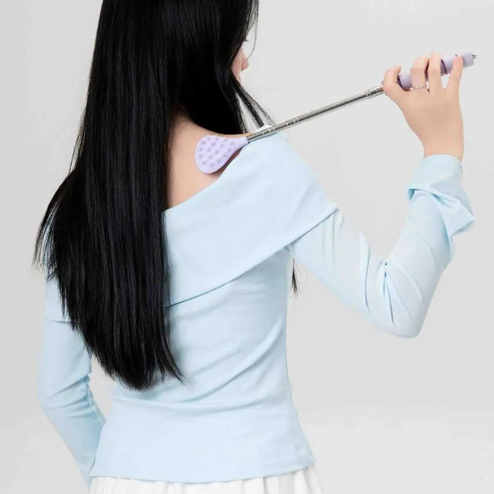 Extendable Cactus Back Scratcher With Two Size Spikes Retractable One Hand Itch Stick For Men Women Portable Point Massager Peaceful Pleasures Health and Wellness