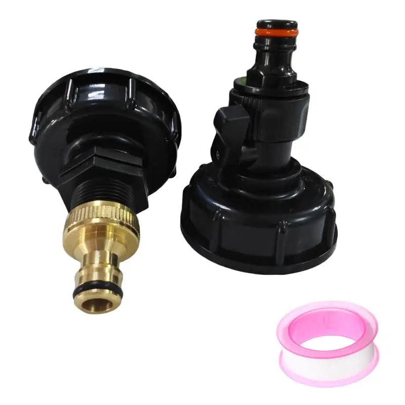 IBC Tank Valve Adapter 1/2" & 3/4" Hose Connector 60mm Thread IBC Tank Adapter Peaceful Pleasures Health and Wellness