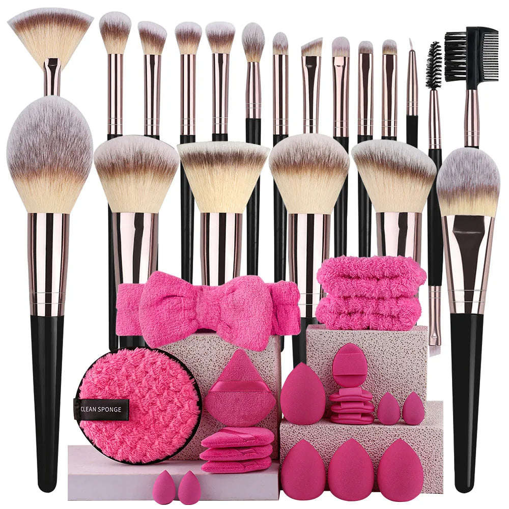 20-Piece Professional Makeup Brush Set – Full Face Kit
