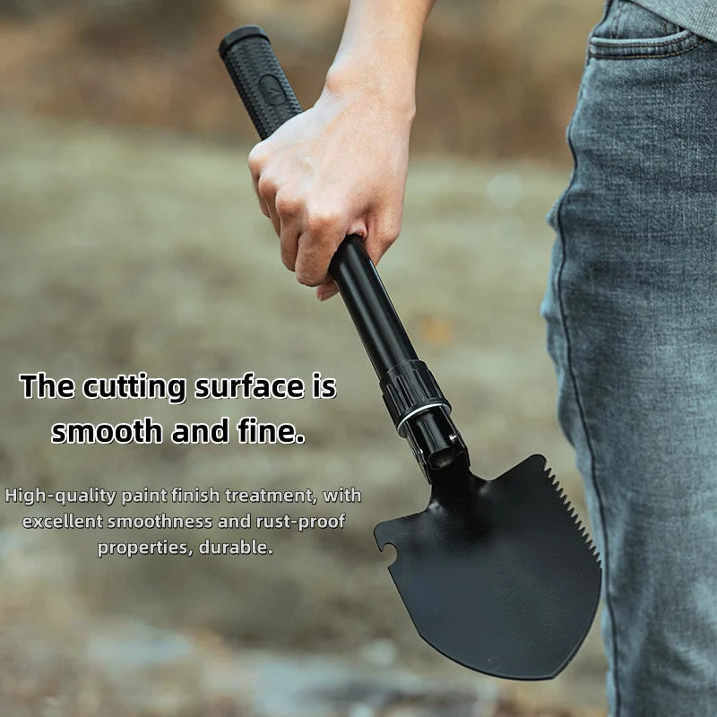 Camping Foldable Shovel Folding Garden Tool Stainless Steel Mini For Hoe Tools Farm Equipment Multifunctional Gardening Tactical Peaceful Pleasures Health and Wellness