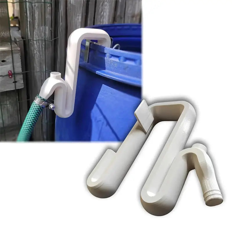 Automatic Siphon Hose for Water Transfer No Drill Overflow Pipe to Drain Rain Barrel Pool Fast Self-Starting Drain Fill Tool Peaceful Pleasures Health and Wellness