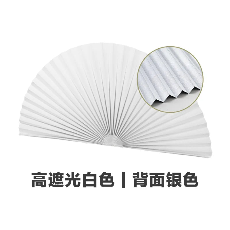 Self-Adhesive Arch Pleated Blind | Light Filtering Window Shade