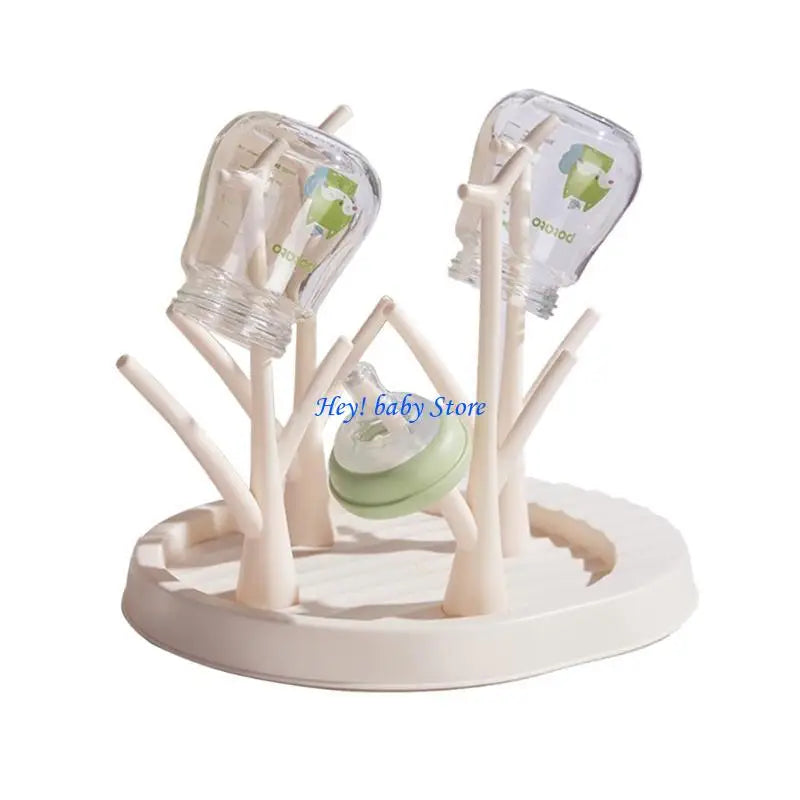 Baby Bottle Drying Rack with Drip Tray | BPA-Free Holder