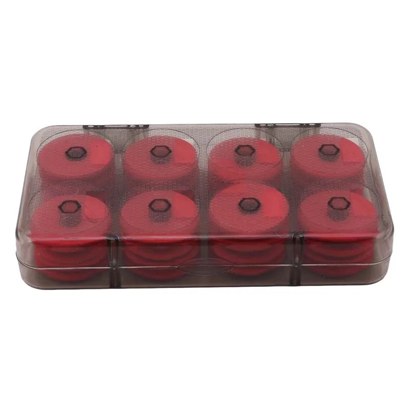 Fishing Line Spool Storage Box 8/16 Slots Clear Fishing Line Organizer Case with Foam Inserts Fishing Tackle Accessories Peaceful Pleasures Health and Wellness