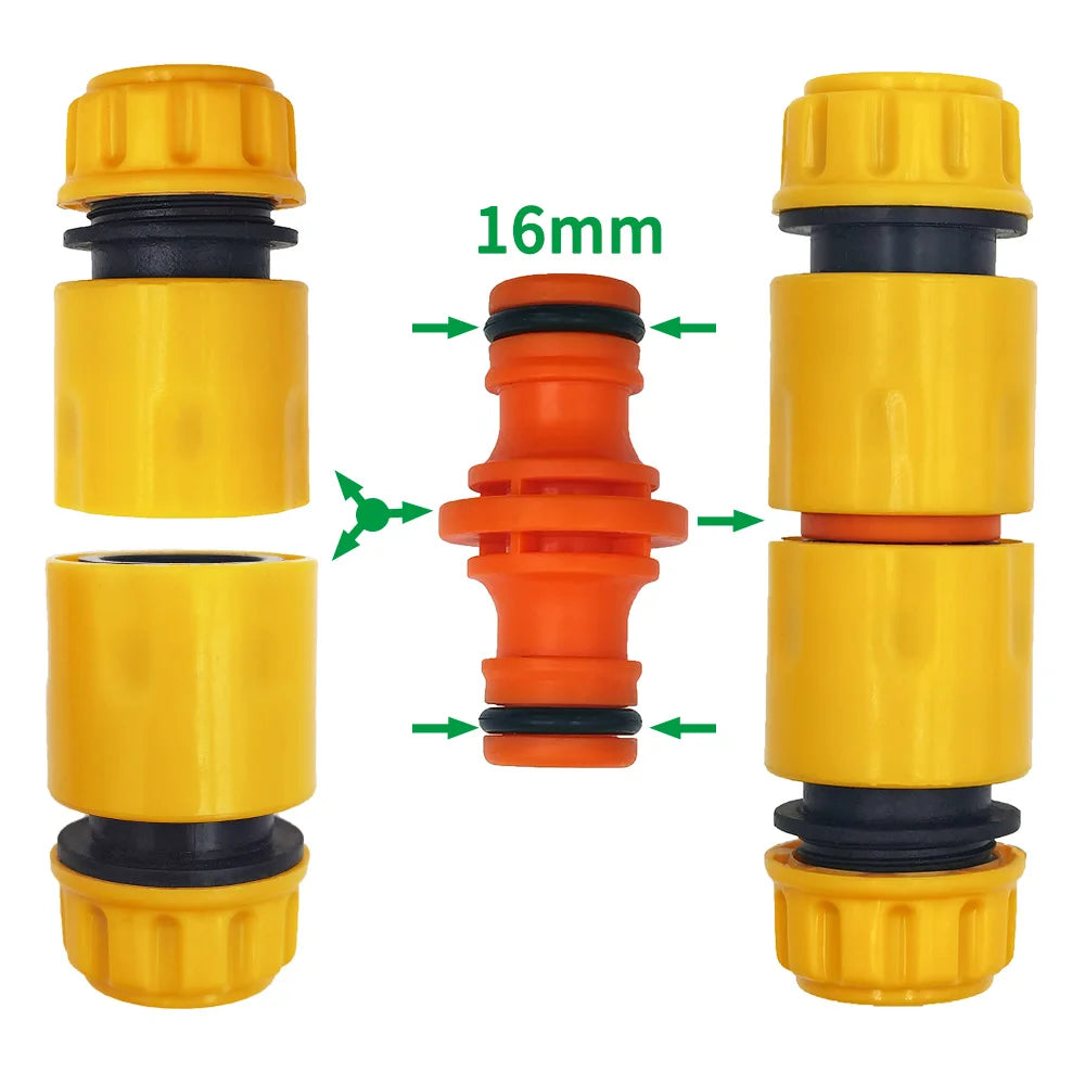 5Pcs Quick Drip Irrigation Watering System for Greenhous Joiner Repair Connector Coupling 1/2'' Garden Hose Tubing Fitting Pipe Peaceful Pleasures Health and Wellness