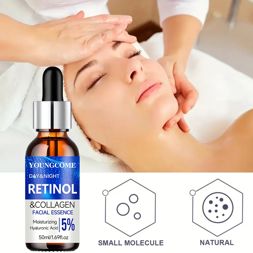 Collagen essence,containing collagen,retinol,hyaluronic acid and other active ingredients,help skin retain moisture andnutrients Peaceful Pleasures Health and Wellness