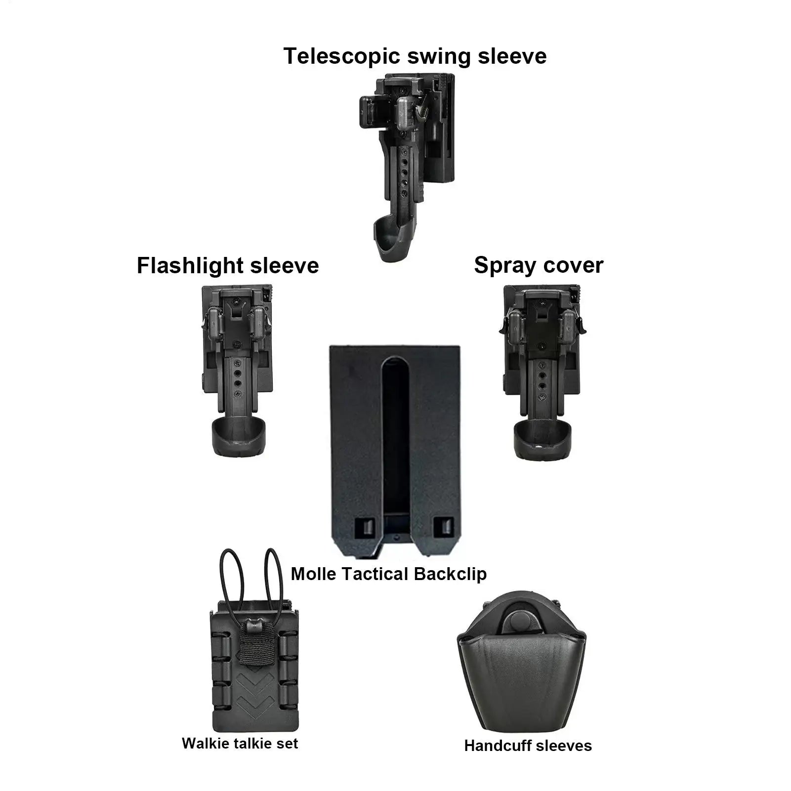 Flashlight Belt Holster | Quick Release 360° Rotating Mount Flashlight Belt Holster Peaceful Pleasures Health and Wellness