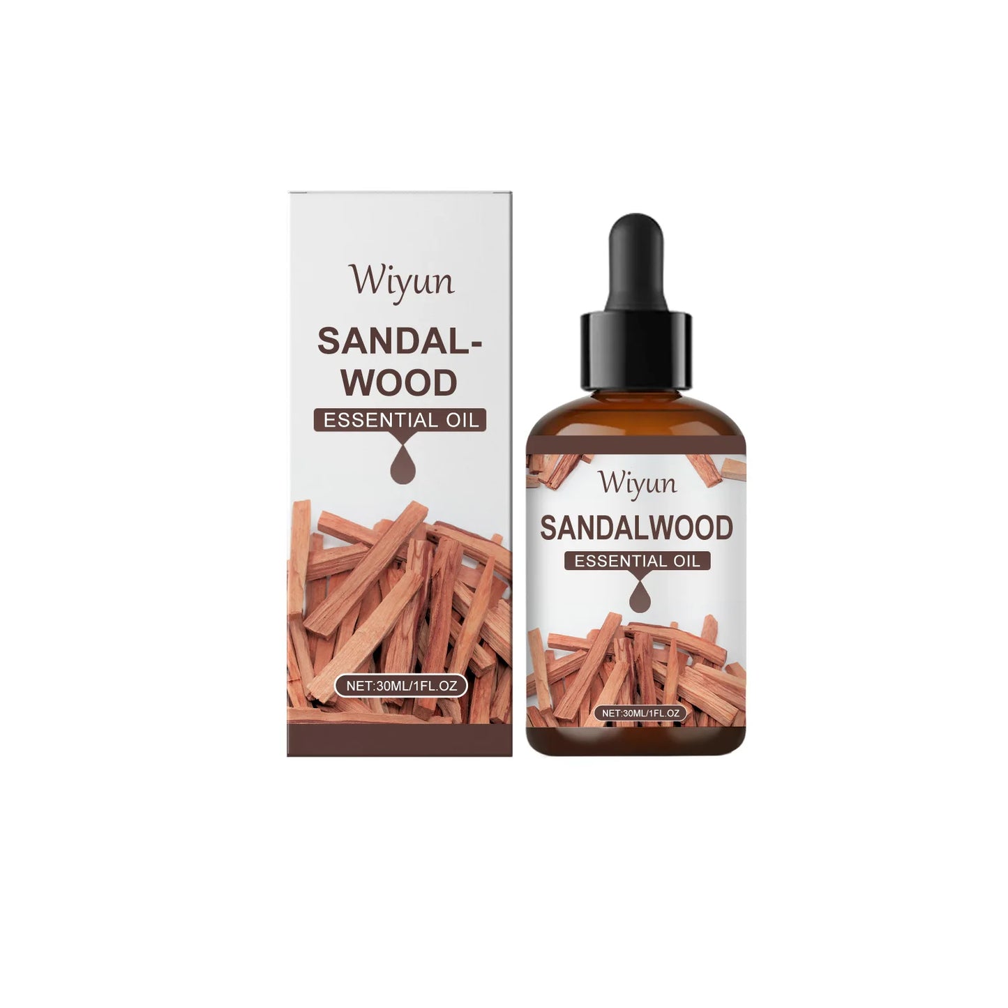 WIYUN Sandalwood Essential Oil 30ml – Massage, Face & Body Care
