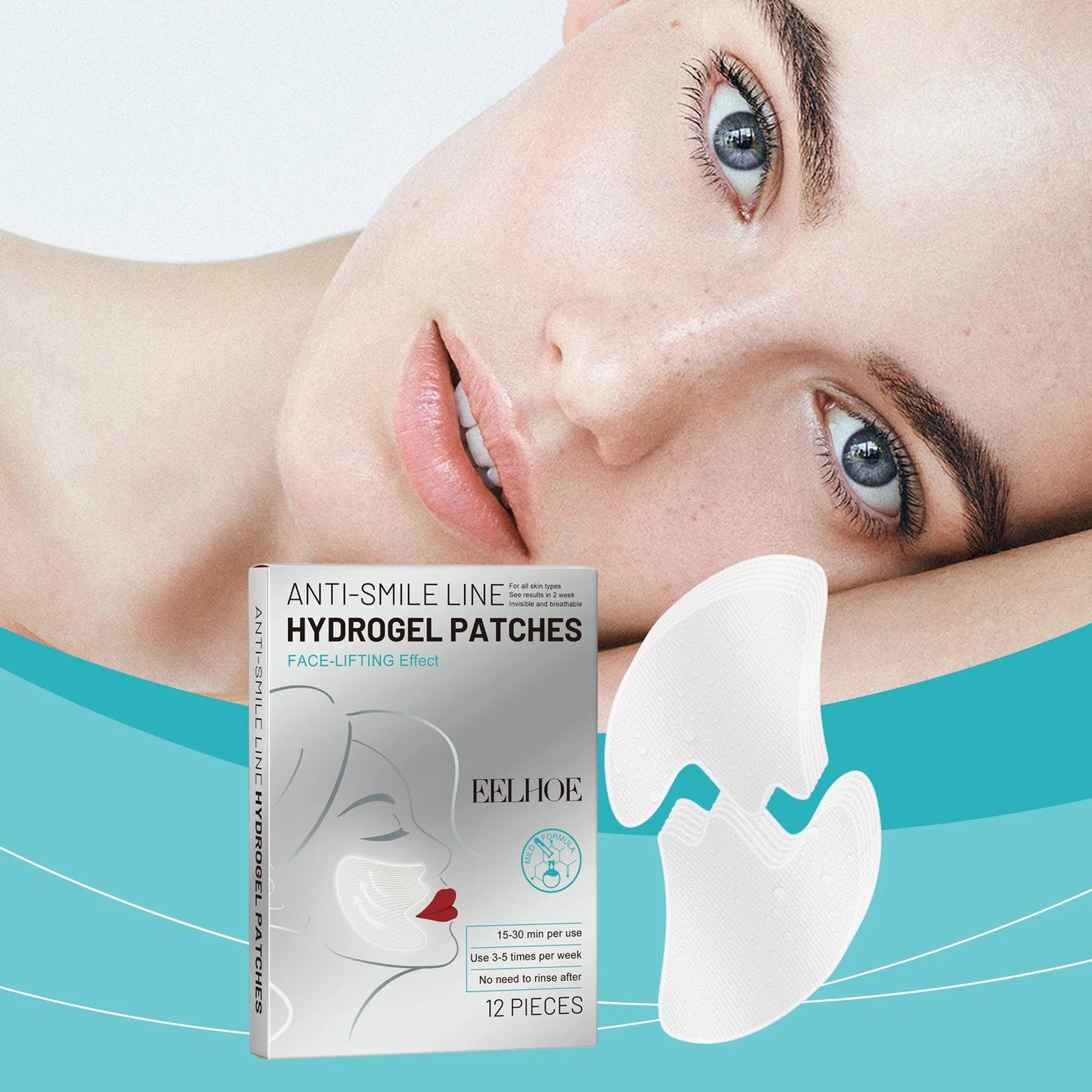 EELHOE Hydrogel Face Patches – Lifting, Firming & Anti-Aging 12pc Hydrogel Face Patches Peaceful Pleasures Health and Wellness
