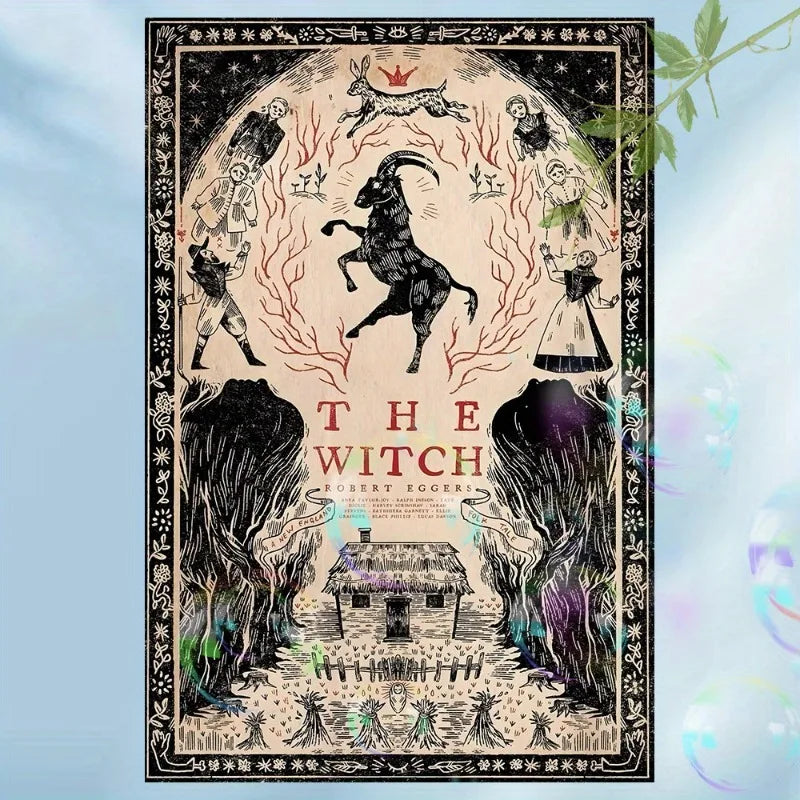 The Witch Horror Movie Poster Canvas Wall Art | Unframed Print Canvas Poster Print Peaceful Pleasures Health and Wellness