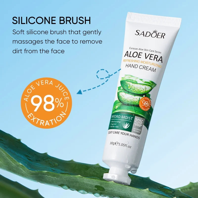 SADOER Aloe Hand Cream for Moisturizing Hydrating Hand Care 30g Peaceful Pleasures Health and Wellness