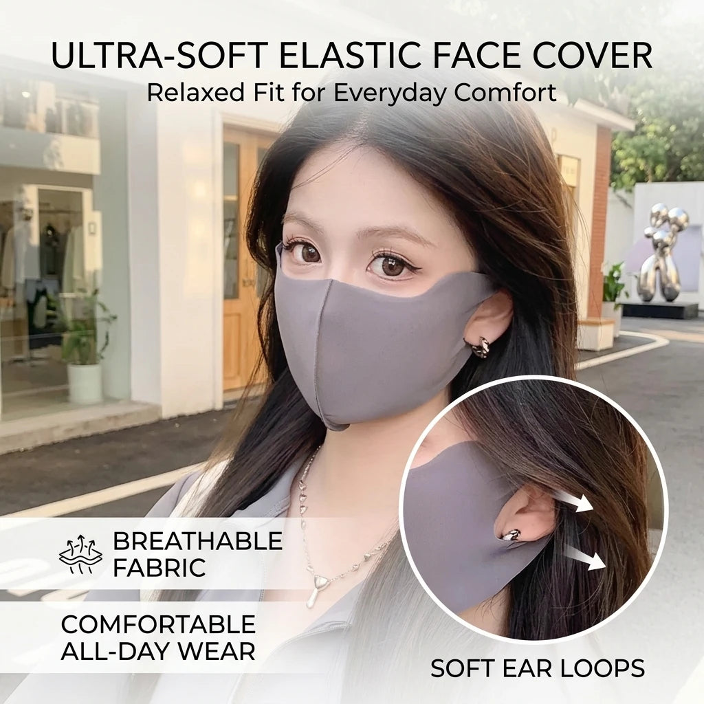 Sun Protections Mask Ice Silk Material UPF50+ UV Protections For Women Outdoor Use Peaceful Pleasures Health and Wellness