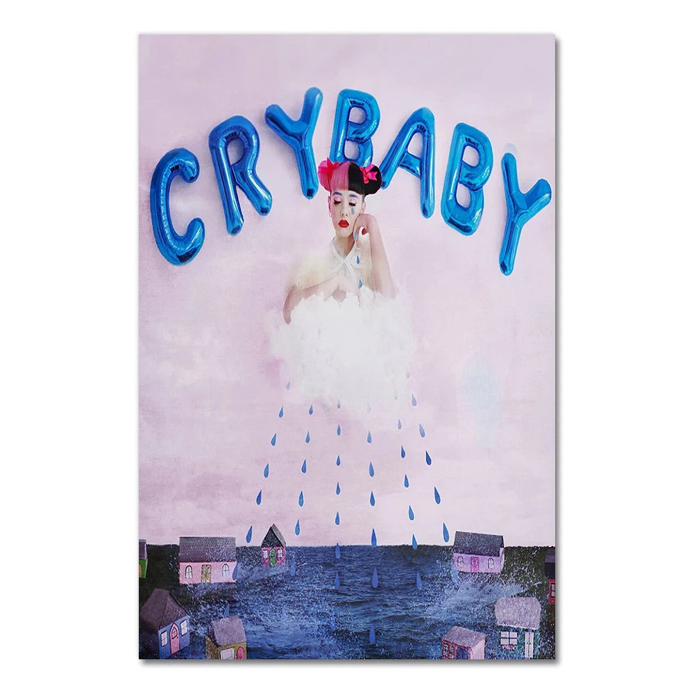 G622 Art Decor Melanie K 12 Cry Baby Hot Album Martinez Hot Music Singer Star Wall Art Canvas Painting Silk Poster Peaceful Pleasures Health and Wellness 2917-01 55x75cm
