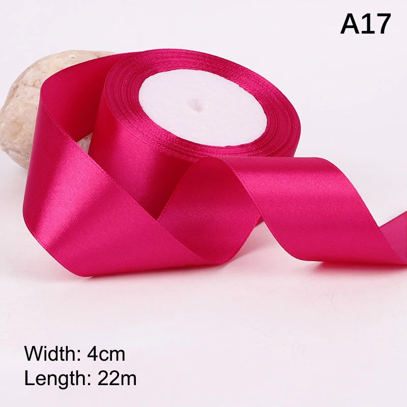4cm Satin Ribbon Roll 25 Yards – Bows, Gifts & DIY Crafts
