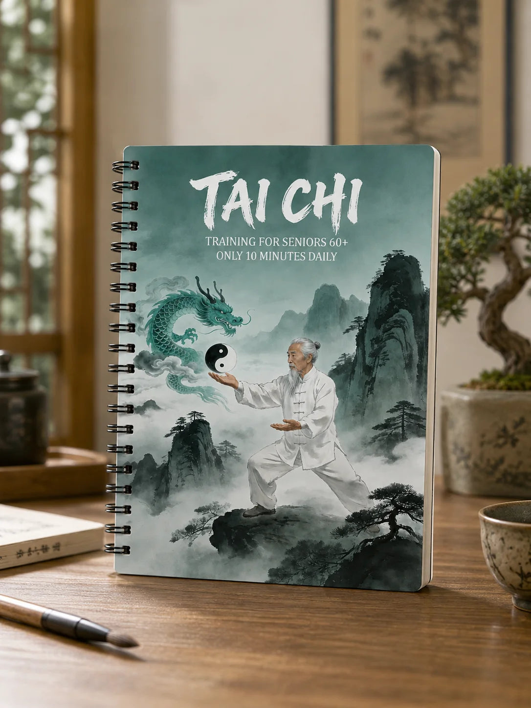 A5 Tai Chi Health Journal Seniors Daily Mind Body Training Planner