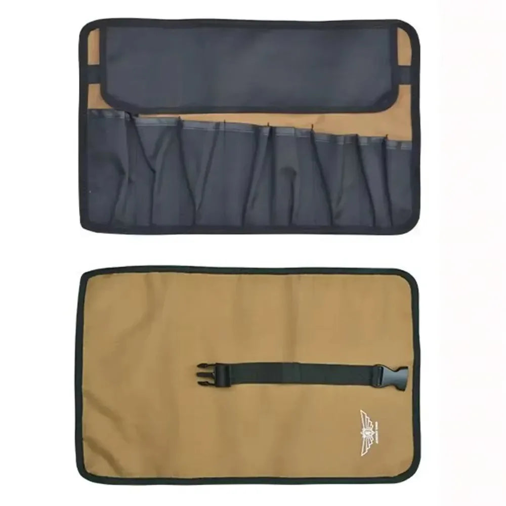 Oxford Cloth Roll Portable Pouch Bag Wrench Tool Foldable Spanner Hammer Camping Pocket Multifunctional Storage Bag Toolkit Peaceful Pleasures Health and Wellness